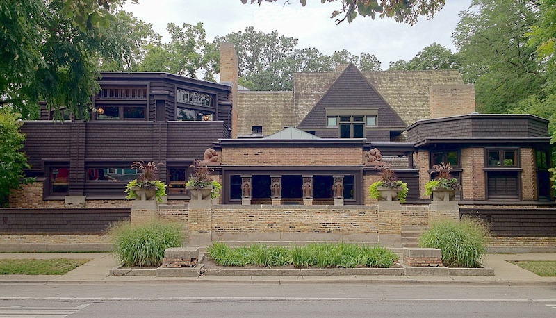 Frank Wright's Prairie style home